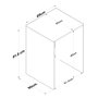Hanah Home Armario para Lavadora KD103 - 2341, Mueble de Lavadero con Diseño Escandinavo, Nogal y Blanco, 65x91.8x60 cm